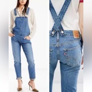 Levi’s heritage open back skinny denim overalls